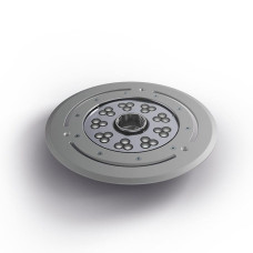 Накладной светильник SplashKit LED XL RGrBW/DMX/02 круглый в корпусе из нержавеющей стали с отверстием под насадку Orb Накладной светильник SplashKit LED XL RGrBW/DMX/02 круглый в корпусе из нержавеющей стали с отверстием под насадку Orb